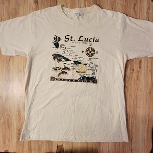 Vintage Suki Garments St. Lucia Tee XL